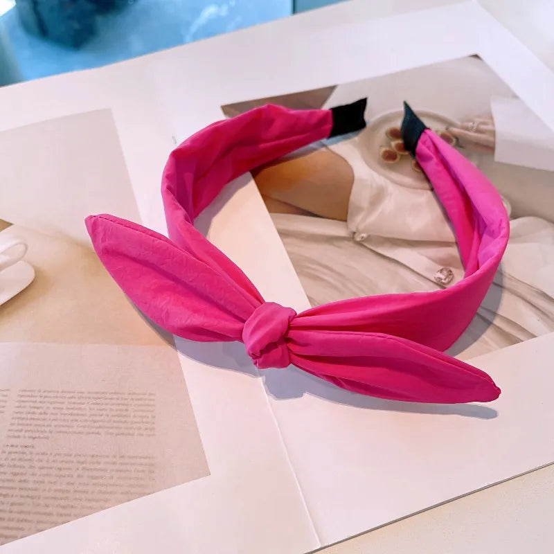 Women Girls Colorful Bow Hairband Headband Adult Hair Accessories