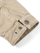 SIMWOOD Men's Relaxed Fit Blanket-Lined Detroit Jacket Plus Size Washed Vintage Coats Plus Size Brand Clothing