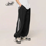 INFLATION Vintage Striped Wide Leg Trousers