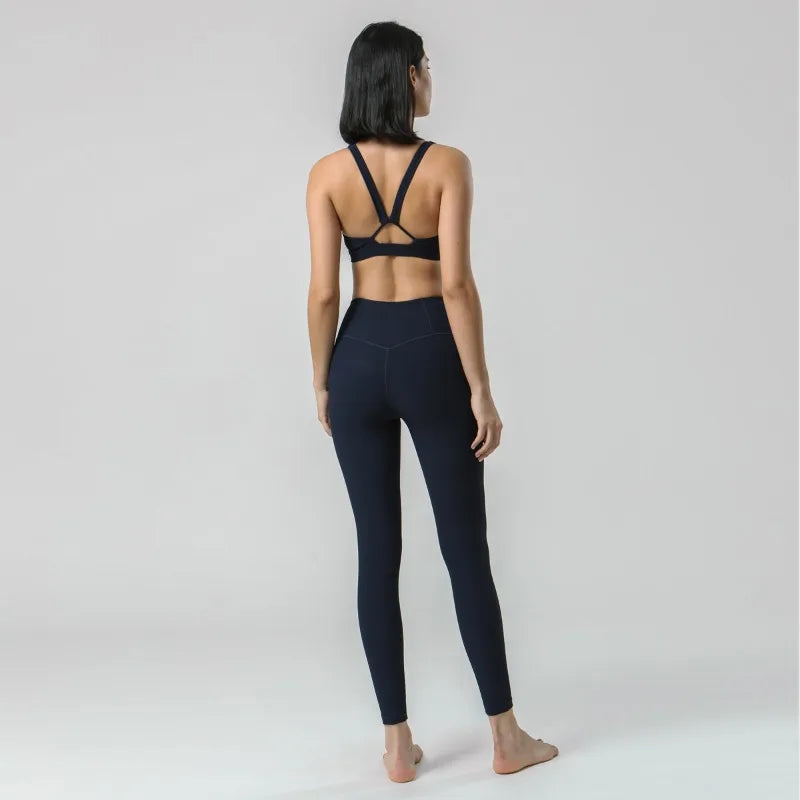 Yoga Set Leggings And Top Fitness Sports Suits Gym Clothing Yoga Bra