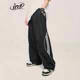 INFLATION Vintage Striped Wide Leg Trousers